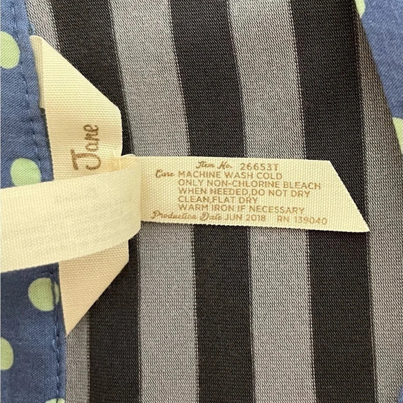 Matilda Jane | Lets Get Lost Top Roll Tab Sleeve Polka Dot Stripe - Picture 9 of 9